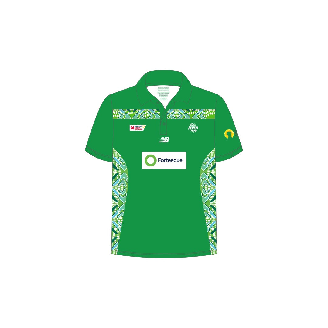 NB WCF 2024 Media Polo Green- Ladies