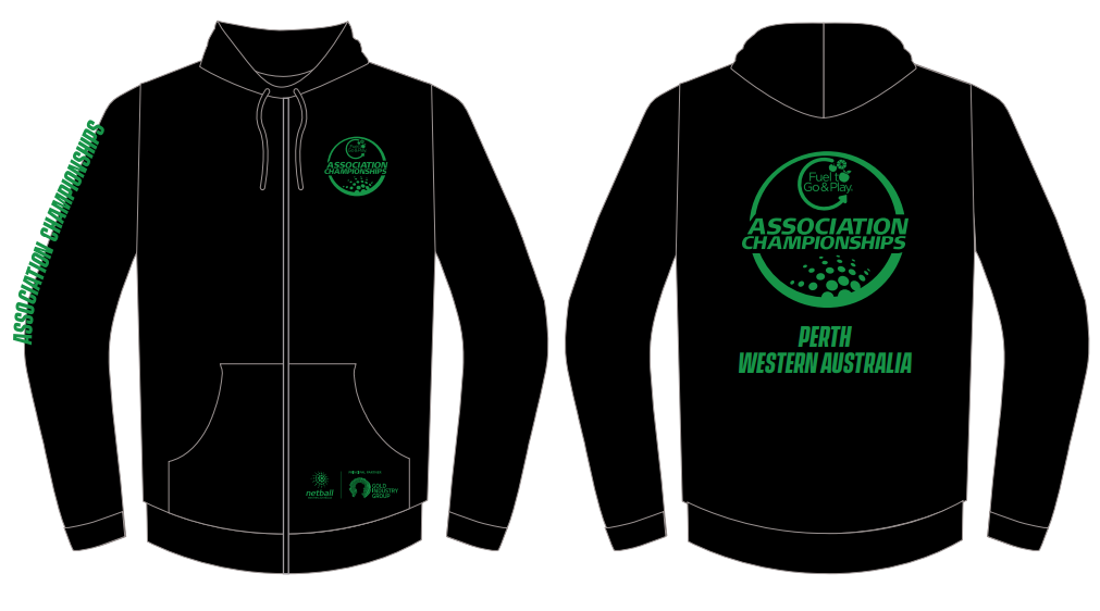2025/24 Association Champs Zip Hoodie black-Adult