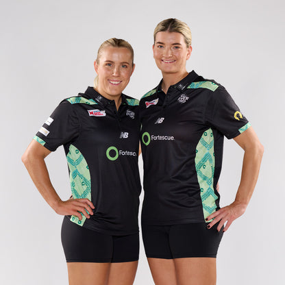 NB WCF 2025 Media Polo Black- Ladies