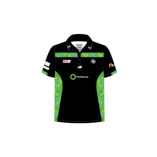 New Balance West Coast Fever 2025 Media Polo Black- Ladies