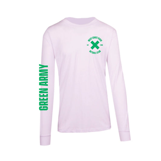 WCF 'X' Long Sleeve White- Adult