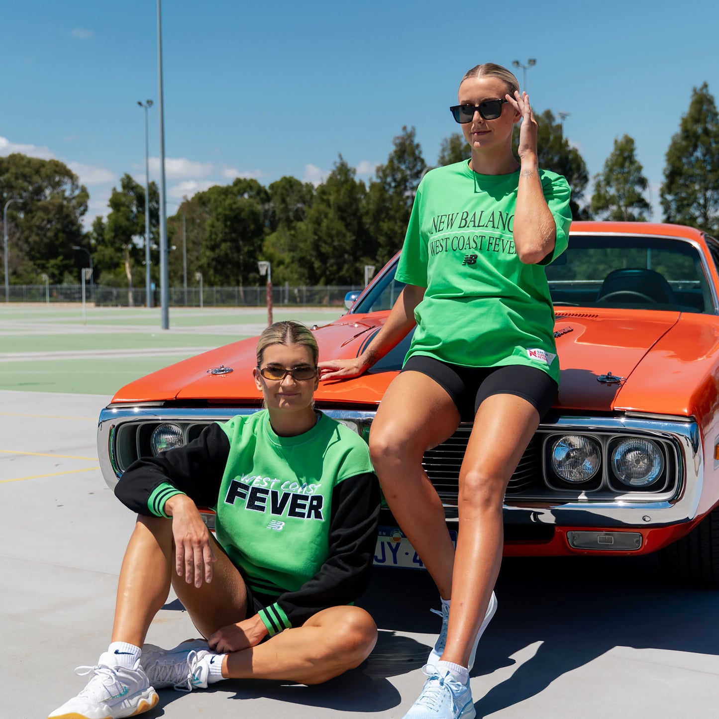 NB WCF Retro Logo Tee Green- Unisex