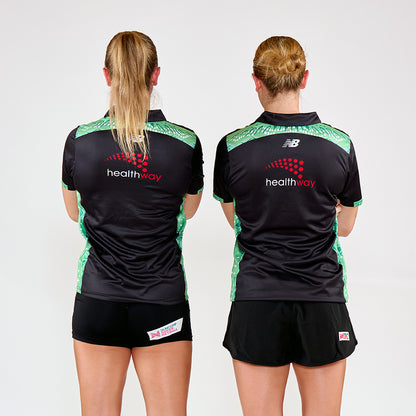 NB WCF 2026 Media Polo Black- Ladies