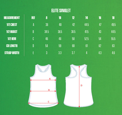NB WCF 2026 Training singlet Ladies- Green