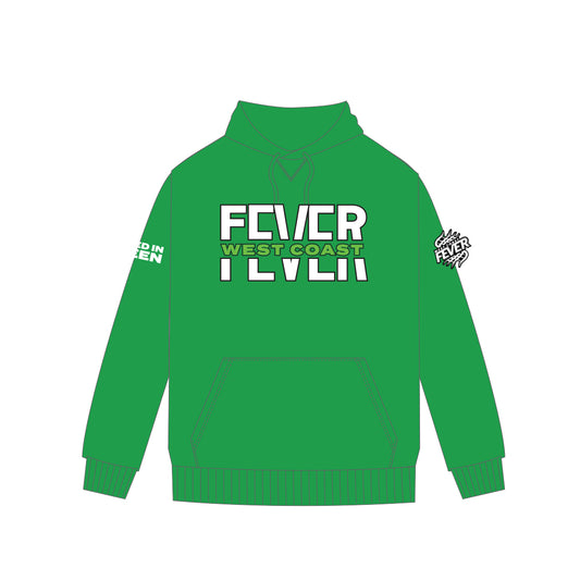 West Coast Fever 2027 Hoodie Green - Kids LIMITED EDITION