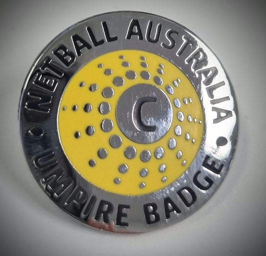 C Badge Umpire Accreditation Pin Badge